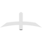 Ekena Millwork Bellingham Architectural Grade PVC Gable Bracket, 48"W x 18"H x 2"D x 4"F, 9/12 Pitch GBP048X18X0204BEL00 - alternate 5